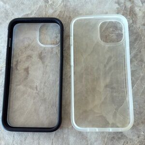 RAPTIC Terrain 2 Phone Cases - Black and Clear iPhone 13 Cases Bundle